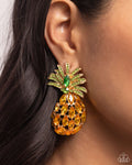Paparazzi Pineapple Pizzazz Earrings Yellow