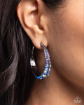 Paparazzi Embedded Edge Earrings Blue