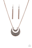Paparazzi Get Well Moon Necklace Copper