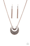 Paparazzi Get Well Moon Necklace Copper