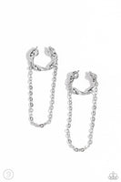 Paparazzi CUFF Hanger Earrings Silver