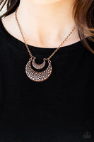Paparazzi Get Well Moon Necklace Copper