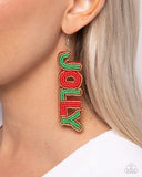 Paparazzi Jolly Holiday Earrings Multi