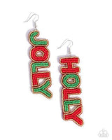 Paparazzi Jolly Holiday Earrings Multi