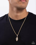 Paparazzi Football Future Necklace Gold (Unisex)