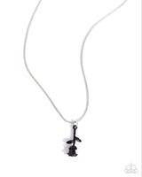 Paparazzi Tippy ROSE Necklace Black & Led by the ROSE Earrings Black
