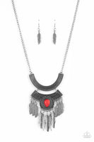 Paparazzi Desert Devotion Necklace Red