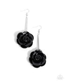 Paparazzi Saccharine Sprig Earrings Black