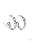 Paparazzi Downtown Decadence Earrings White