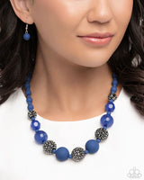 Paparazzi Hematite Hallmark Necklace Blue & Hematite Honor Bracelet Blue