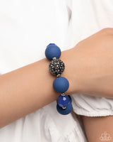 Paparazzi Hematite Hallmark Necklace Blue & Hematite Honor Bracelet Blue