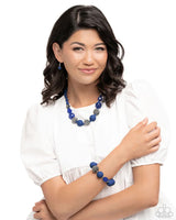 Paparazzi Hematite Hallmark Necklace Blue & Hematite Honor Bracelet Blue