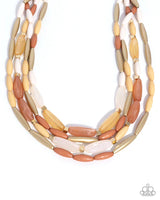 Paparazzi Milky Mambo Necklace Brown
