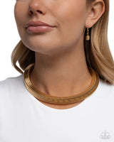 Paparazzi Sleek Suite Necklace Gold