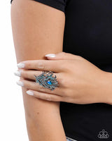 Paparazzi Polished Peacock Ring Blue