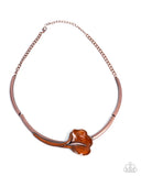 Paparazzi Calla Lily Chic Necklace Copper