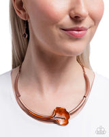 Paparazzi Calla Lily Chic Necklace Copper