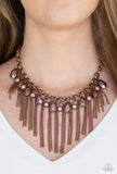 Paparazzi Industrial Intensity Necklace Copper