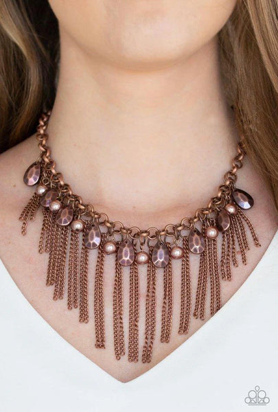 Paparazzi Industrial Intensity Necklace Copper