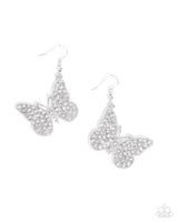 Paparazzi Aerial Audience Earrings White