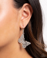 Paparazzi Aerial Audience Earrings White