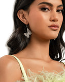 Paparazzi Aerial Audience Earrings White