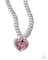 Paparazzi Ardent Affection Necklace Pink