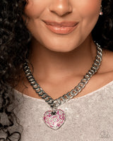 Paparazzi Ardent Affection Necklace Pink