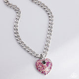 Paparazzi Ardent Affection Necklace Pink