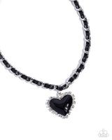 Paparazzi Austere Attraction Necklace Black