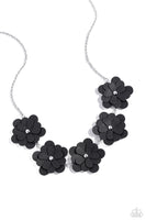 Paparazzi Balance of FLOWER Necklace Black