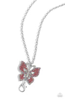 Paparazzi Blinged-Out Breeze Necklace Pink