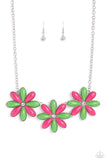 Paparazzi Bodacious Bouquet Necklace Green