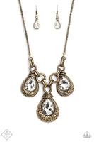 Paparazzi Built Beacon Brass Necklace