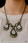Paparazzi Built Beacon Brass Necklace
