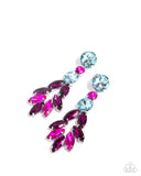 Paparazzi Cascading Cache Earrings Multi