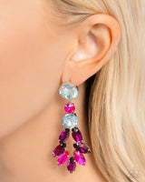 Paparazzi Cascading Cache Earrings Multi