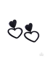 Paparazzi Casual Chemistry Earrings Black