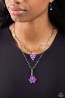 Paparazzi Childhood Charms Necklace Purple