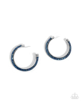 Paparazzi Chiseled Crescendo Earrings Blue