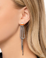 Paparazzi Classy Curves Earrings Orange