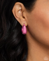 Paparazzi Colorful Curiosity Earrings Pink