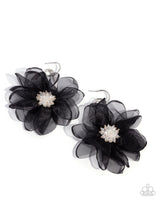 Paparazzi Cosmopolitan Chiffon Earrings Black