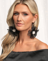 Paparazzi Cosmopolitan Chiffon Earrings Black