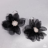 Paparazzi Cosmopolitan Chiffon Earrings Black