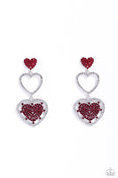 Paparazzi Couples Celebration Earrings Red