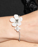 Paparazzi Dainty Deduction Necklace White & Dainty Devotee Bracelet White