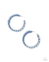 Paparazzi Denim Debut Earrings Blue