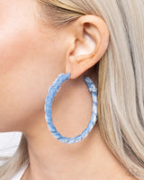 Paparazzi Denim Debut Earrings Blue