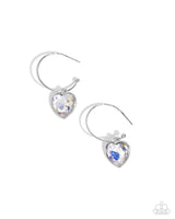 Paparazzi Diamond of the Night Earrings White